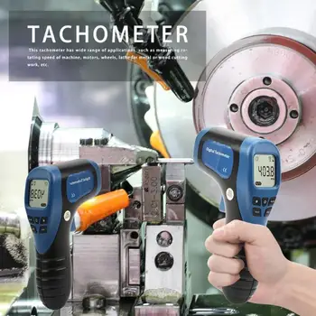 TL-900 Tahometer Laserski Digitalni merilnik vrtljajev brezkontaktno Merjenje Obseg:2.5-99999RPM Motorna Kolesa Stružnica Hitrosti Merilnik Dropshipping