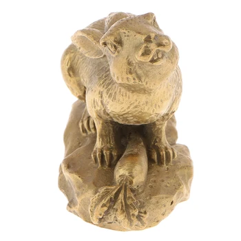 Kitajski Zodiak Živalske Figurice Kipi Čisto Medenina 12 Shengxiao Skulpture Novo Leto Darilo Doma Namizni Okras
