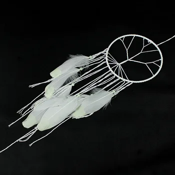 Fluorescentna Dreamcatcher Zaprtih Ročno izdelan Obesek Okraski Vetru Zvončki Valentinovo Darilo Noctilucous