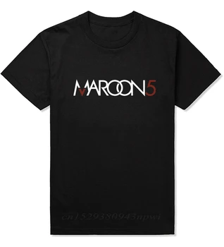2020 novo L. Rock skupino MAROON 5 O-vratu rokav vrh kakovosti bombaž blagovne znamke Mens t shirt,modni slog Mens Maroon 5 t shirt.
