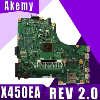 X450EA Z AMD CPU Mainboard REV 2.0 Za Asus X450EA X450E X450EP X452EA X452E A452E Prenosni računalnik z Matično ploščo Testirani