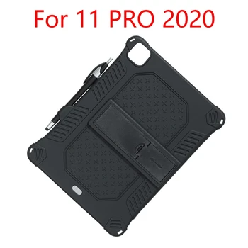 Za iPad 11 PRO 2020 Tablični Primeru Nadgrajeno Silikona Primeru Zaščitna Primeru Anti-Padec s Tablet Stojalo in Kondenzator Pero