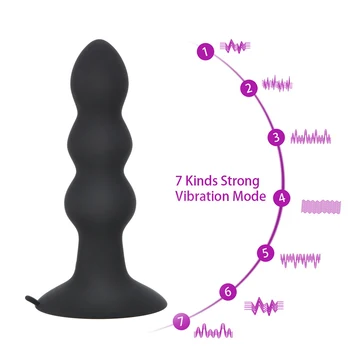 7 Hitrosti Daljinski Upravljalnik Z Vibriranjem Prostate Massager Moški Analni Čep G Spot Vibrator Sex Igrače Za Ženske, Moške Odrasle Izdelkov Butt Plug
