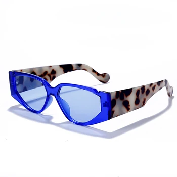 Vintage Punk Mačka Oči, sončna Očala Ženske 2020 Luksuznih Modnih Kvadratnih sončna Očala Moških Retro Rdeča Leopard Steampunk Očala Odtenki UV400