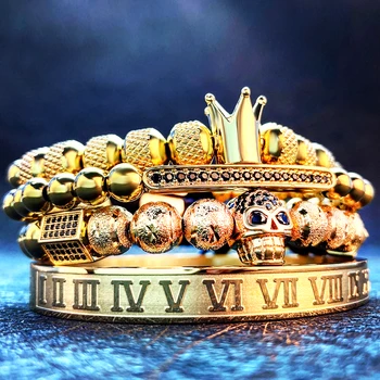 čar zapestnica zlato krono Moških zapestnica iz Nerjavečega jekla 316L moških zapestnica banlge zlato Zapestnico Prilagajate velikost zlato moški nakit