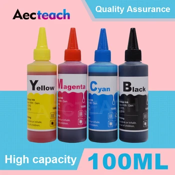 Aecteach 4 Barve Steklenico Dye ponovno Polnjenje Ink Kit Za Canon ZGO-470 ZGO 470 471 CLI-471 PIXMA MG6840 MG5740 TS5040 TS6040 Tiskalnik Črnila