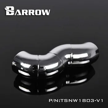 Barrow TSNW1803-V1 Rotacijski Fitingi 180 stopinj serpentine dvojno notranjo zobe 3 obračanje Tok vode, hladilnik pripomoček heatsink