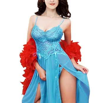 Padec Ladijskega prometa Lady Seksi Žensk Perilo Nightgown Večerno obleko Sleepwear Perilo Fit velikost