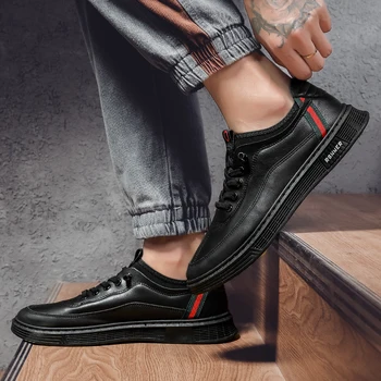 Blagovna znamka Modnih Lahki Vulcanize Čevlji za Moške Superge Očesa Priložnostne Čevlji Čipke-up Mens Hoja Čevlji Superge Zapatillas Hombre