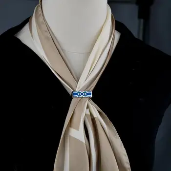 Korejska različica emajl barva pravokotne šal sponke high-end šal sponke klasična preprosta različica šal šal, nakit