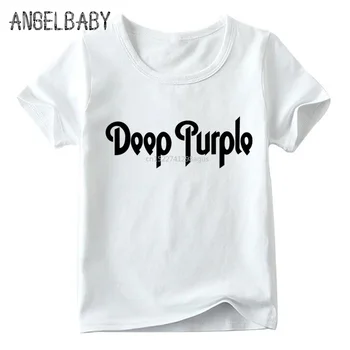 Otrok Deep Purple Rock Angliji Glasbeni Tisk Smešno T shirt Fantje in Dekleta Poletje Beli Vrhovi Otroci Priložnostne T-shirt,ooo4416
