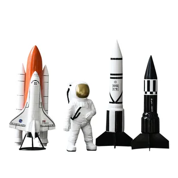 Astronavt Prostor Model Smolo Figurice Zrakoplovov, Raket Raketa Ornament Študija Obrti Ročno Izdelani Namizni Dom Dekoracija Dodatna Oprema