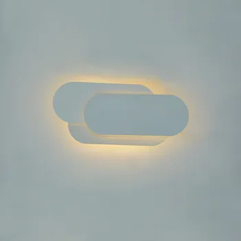 LED Stenska Svetilka Ustvarjalne Akril Rov Svetlobe Moderno Notranjo Dekoracijo Stenskih Luči za Spalnice Postelji Foyer Hodnika dnevne Sobe 18W