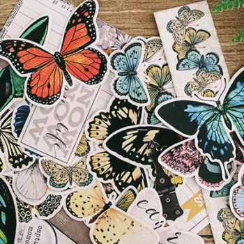 60 KOS Beautiful butterfly Nalepke Obrti In Scrapbooking nalepke knjiga Študent oznaka Dekorativne nalepke otroci igrače