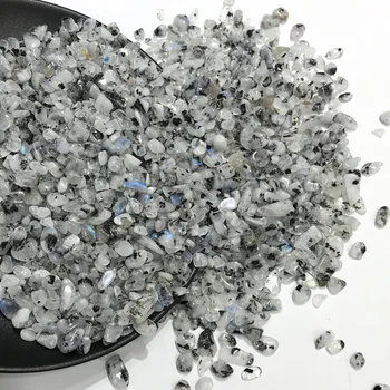 100 g Naravnega Kamna Mineral Kristal Bela Črna Pega Labrador Kremen Gramoz Zdravljenje DIY materiala Domov Dekoracijo Obrti