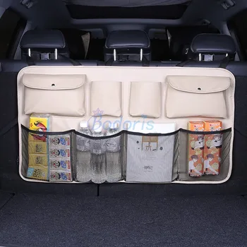 Za Toyota Land Cruiser 200 FJ 100 J100 Zadaj Prtljažnik Seat Nazaj Vrečko za Shranjevanje Prtljage Mreže Kavljem & Zanke Avto Organizator Dodatki