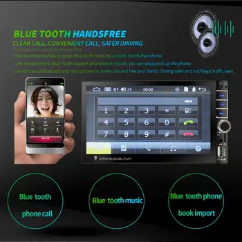 7 Palčni Avto Radio Bluetooth Stereo Avto Mp5 Predvajalnik, Zaslon na Dotik Podpora FM, USB TF Igralec Pomaga Parkiranje Zaslon Avtomobilska Elektronika