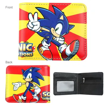 Igra Številke Sonic Hedgehog Denarnice ID Imetnik Kreditne Kartice Kovanca Pocket za Fant Dekle
