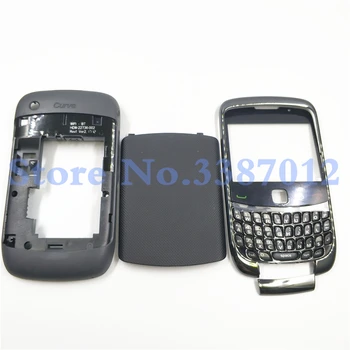 Novo Celoten Sklop, Ohišje Za Blackberry Curve 9300 Stanovanj Nazaj Pokrov Baterije, Ohišje + Stranski Gumb Tipkovnica