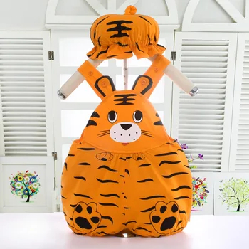 2020 Poletje Dojenčka Jumpsuit Newborn Baby Boy, Girl Obleke Živali Modeliranje Tiger Lubenica igralne obleke+Klobuk Kostume 2Pcs Obleke, Kompleti