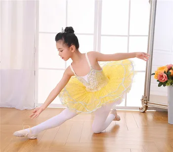 2019 Tiste rumene strokovno balet tutu otroci dekleta otrok balet ples obleko za dekleta balet kostum otroci otrok