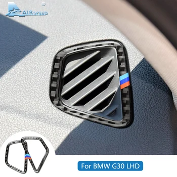 Hitrosti za BMW G30 Ogljikovih Vlaken G30 Nalepka BMW G30 Dodatki Avto klimatska Naprava Vtičnico Okvir Pokrova Nalepke Notranje Trim