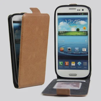 Ohišje za Samsung Galaxy S3 S III i9300 Usnjena torbica Magnetni flip primeru Zaščitna Primeru Elektronske Tulec za Galaxy S3