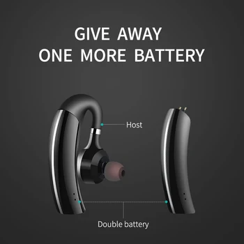 SANLEPUS Brezžična Bluetooth Slušalka Bluetooth Slušalke Poslovnih Slušalke z Mikrofonom za Prostoročno uporabo za Vožnjo Avtomobila za iPhone, Samsung