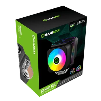 GameMax RGB 6 Toplotne Cevi CPU Hladilnik Dvojno Ventilatorji za Intel LGA 2066 2011 1366 115X 775 AMD AM4 AM3 AM2 FM2 FM1 CPU Ventilator za Hlajenje