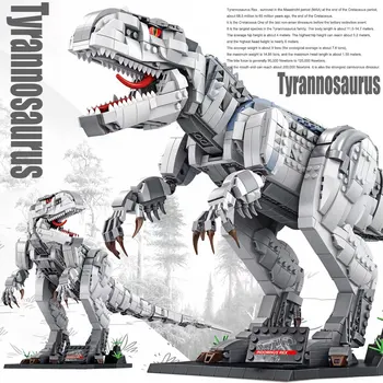 BZDA Tyrannosaurus gradniki Jurassic Vrsto Dinozavra Model Opeke Indominus Rex Fantje Igrače Božična Darila 2108pcs