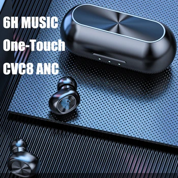 B5 TWS Bluetooth 5.0 Brezžične Slušalke Touch Kontrole Čepkov Nepremočljiva 9D Stereo Slušalke Šport Blutooth Slušalk, Slušnih