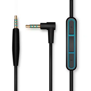 SHELKEE Moški-moški kabel 2,5 mm do 3,5 mm Audio jack Kabel za Bose Tiho Udobje QC25/QC25i Slušalke Z Mikrofon Nadzor Glasnosti