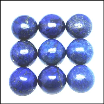 10pcs debelo Naravno Lapis Lazuli Gem Kamni kovanec Chrysoprase KABINE Ne Izvrtane Luknje Nakit, Izdelava prodajne kroglice