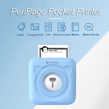 Peripage A6 Foto Termični Tiskalnik za Nalepke Mini Žepni Prenosni Nalepke za Tiskalnik Inkless Tiskanja Za Mobilni Telefon Andriod iOS, Windows