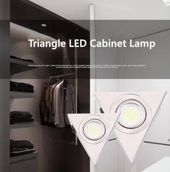 NordicTriangle LED Kabinet Svetilka Moderne Z Stikalo Pozornosti Kabinet Svetlobe Omaro Dnu Lahka Kuhinja Razsvetljave Stenske Luči