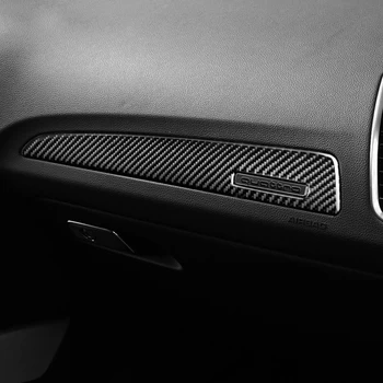 Ogljikovih Vlaken Avto Notranja Vrata Plošča Trim Nalepke Za Audi Q5 SQ5 8R 2009-2017 armaturni Plošči, Plošče, Trakovi, Nalepke Dekor Auto Styling