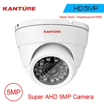 KANTURE Video nadzorna Kamera Super 5.0 MP AHD CVI AVI varnostne Kamere Kovinski IP66 Varnosti v/na Prostem nepremočljiva Dome Kamera