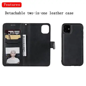 Moški luksuzni Adsorpcije usnjene denarnice primeru iphone11 pro max 6.5 magnetni denarnica usnje ohišje Za Samsung Galaxy Note 10 Pro