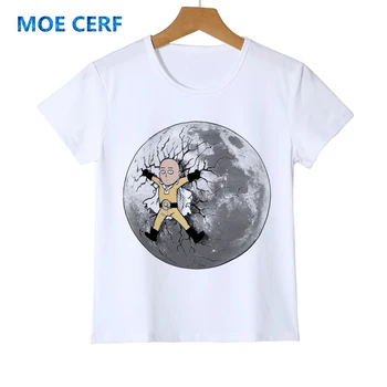 Nov Udarec Človek, ki Letijo na luno Otrok Majica Ustvarjalne Smešno Design Fant Dekle Baby T-shirt Vrh Tee Kul Tshirt Y12-1