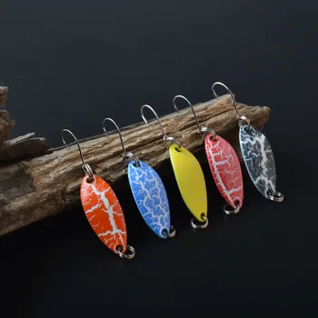 TOMA Majhno Kovinsko Žlico Fishing Lure Kit Nastavite colors (Barve) Mešana za 2,5 g 5g 3g Isca Umetno Postrvi Lure Ročice Vabe Ribolov Ribolov Reševanje,