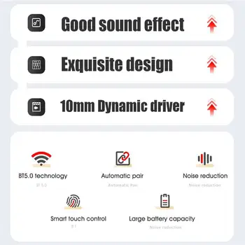 Novo 2021 Lenovo PD1 Slušalke TWS Brezžična tehnologija Bluetooth 5.0 Slušalke Touch Kontrole in-Ear Slušalke Stereo Bas Čepkov z Mic
