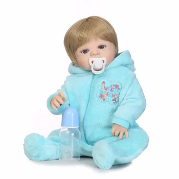NPK 22-palčni Bela Koža Baby Doll Realne Polni Silikona Vinil Živa Lutka Prerojeni Baby Doll Za Otroke Darila, ki Otroka Najbolj Zajčica