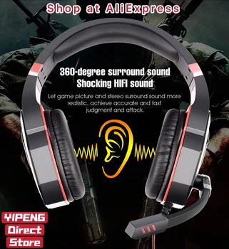 OVLENG P30 Žično Gaming Slušalke E-Šport z Mic Stereo Surround Zvok Hi-fi Slušalke za PS4 Prenosni RAČUNALNIK 3.5 mm Jack HD Voice