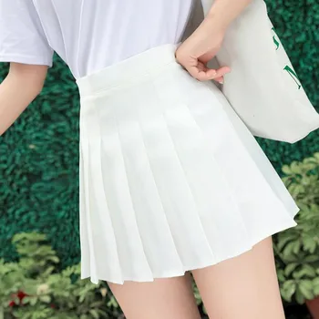 Nova visoko pasu nabrano krilo lepo in srčkano dekle ples mini krilo Cosplay moda dekle mini krilo, kratka korejska različica plus velikost