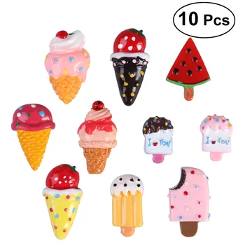 10pcs Mini Ice Cream Hladilnik Magnet Risanka Magnetne Nalepke Dekor Sporočilo Memo Nalepke Ustvarjalne Domači Kuhinji Dekoracijo