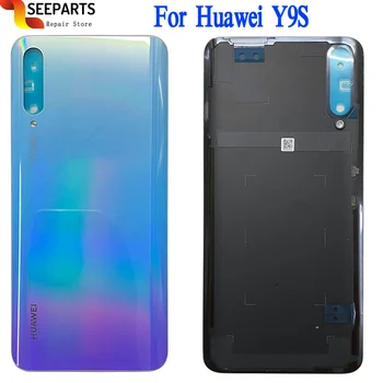 Original Za Huawei Y9s Nazaj Ohišje Pokrov Steklo Zadaj Zamenjava Nazaj Vrat, Baterije, Ohišje Za Huawei P smart Pro Pokrov Baterije