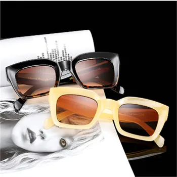 Sončna Očala Goggle so Ženske Gradient sončna Očala Jasno, Pisane Okvir Očala za Sonce Za Gospo Odtenki UV400 Sunglass