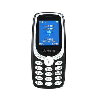 Pay as You Go Odklenjena Preprost Mobilni Telefon za Starejše,GSM SIM 2G Brezplačno Osnovno Mobilnih Telefonov,Lahki&Trajne (Black)