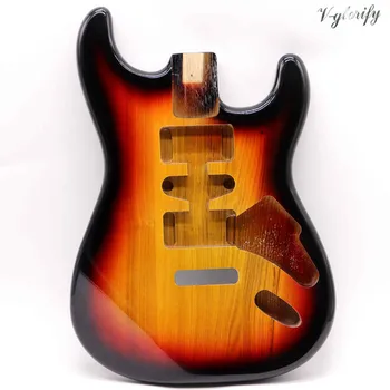 Sunburst barva ST električna kitara telo ashwood telo kitare dodatki za kitare sod telo dobra kvaliteta