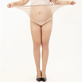 DOIAESKV 10D Plus Velikost Pantyhose Ženske hlačne Nogavice Ultra-tanek Najlon Anti-kavelj Trganje Odporni Super Elastični Velikosti Nevidno Tesen